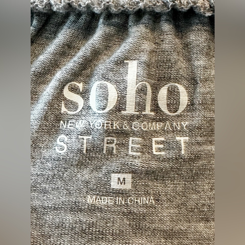 New York & Company Gray Soho Street Romper - Picture 2 of 6